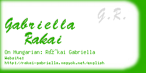 gabriella rakai business card